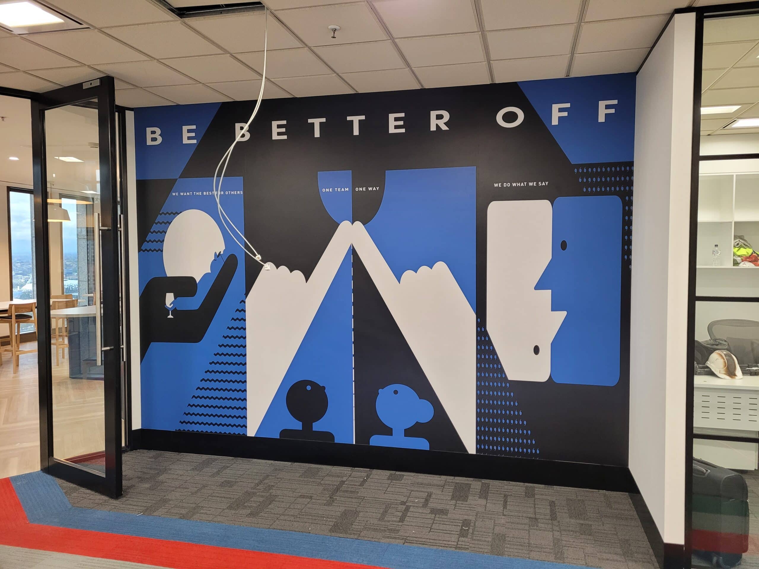 Custom wall wrap